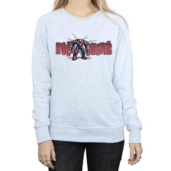 Marvel Womens/Ladies Avengers Infinity War Hulkbuster 2.0 Tröja Heather Grey XXL