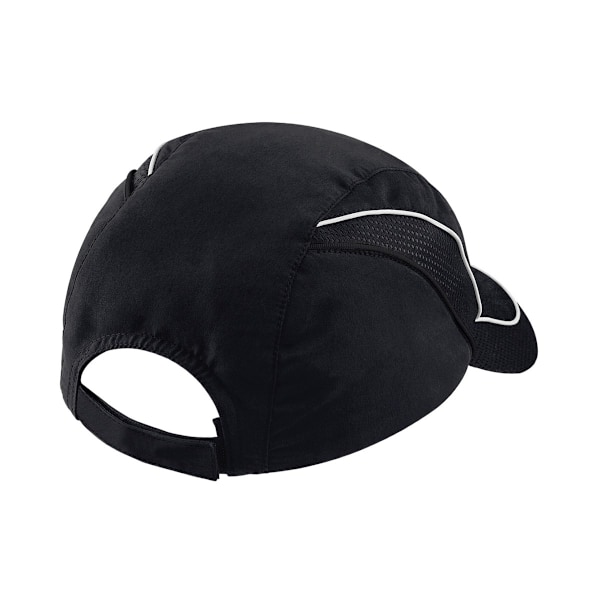 Beechfield Coolmax Mesh Panel Cap One Size Svart Black One Size