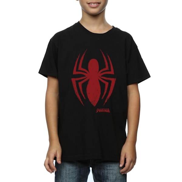 Marvel Boys Spider-Man Logo T-shirt 5-6 år Svart Black 5-6 Years