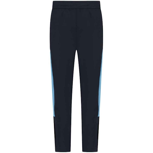 Finden & Hales Barn/Barnpojkar Stickade Träningsbyxor 9/10 Navy/Sky Blue 9/10 Years