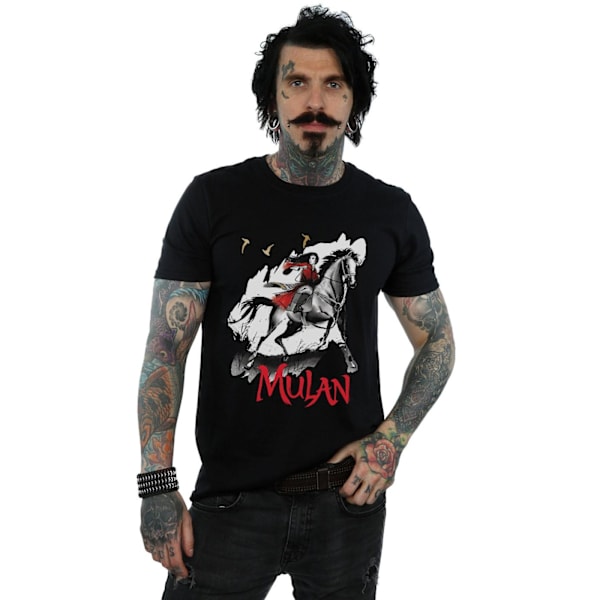 Disney Herr Mulan Film Stride T-shirt S Svart Black S
