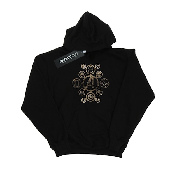 Marvel Herr Avengers Infinity War Icons Hoodie M Svart Black M