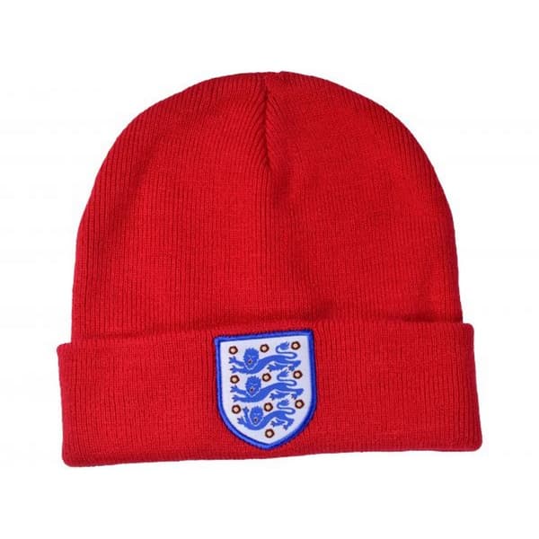 England FA Unisex Vuxen Stickad Uppvikt Mudd Mössa En Storlek Red One Size