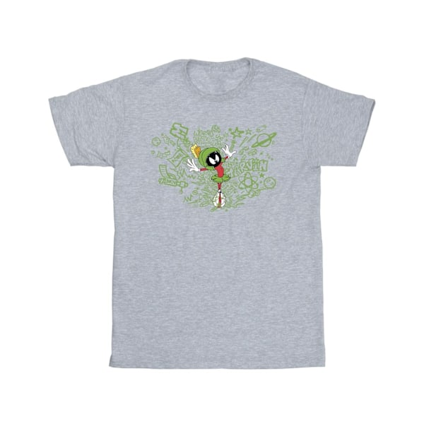 Looney Tunes ACME Doodles Marvin Martian T-shirt L Sports Sports Grey L