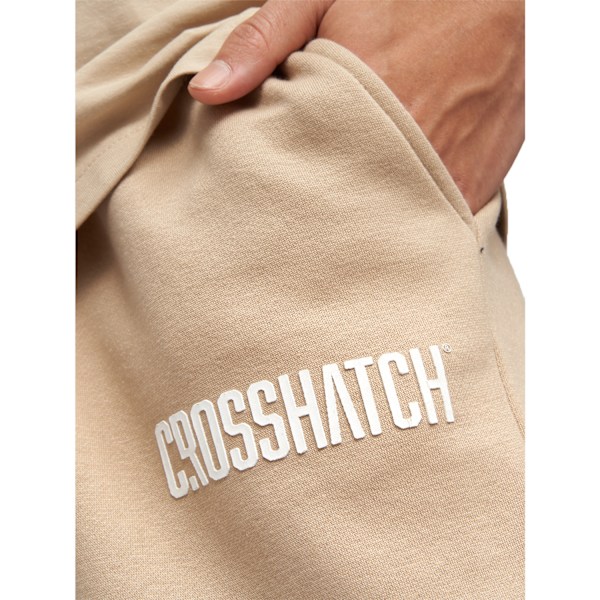 Crosshatch Herr Bellmant Logo Joggingbyxor S Stone Stone S