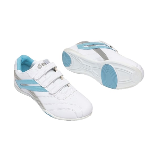 Dek Womens/Ladies Raven 3 Touch Fastening Trainers 3 UK Vit/Ljusblå White/Light Blue 3 UK