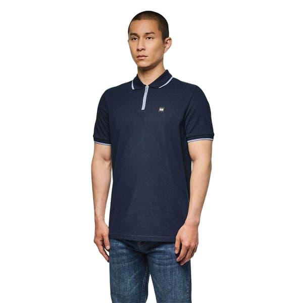 Weekend Offender Herr Pikétröja S Marinblå Navy S