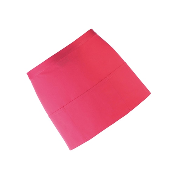 Premier Ladies/Womens Colours 3-fickor Förkläde / Arbetskläder (2-pack) Pink One Size