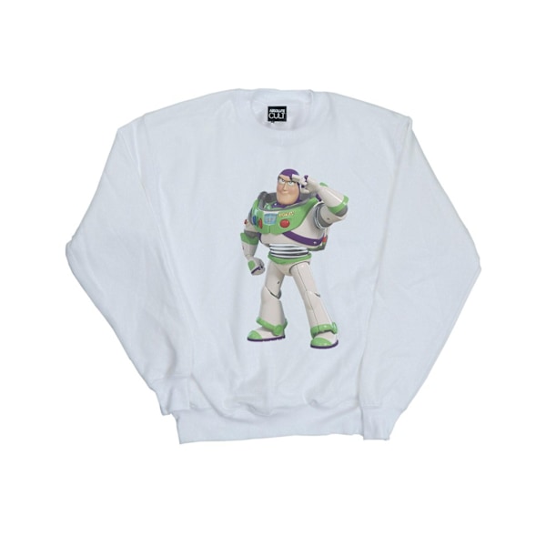 Disney Pojkar Toy Story Buzz Lightyear Stående Tröja 7-8 År White 7-8 Years