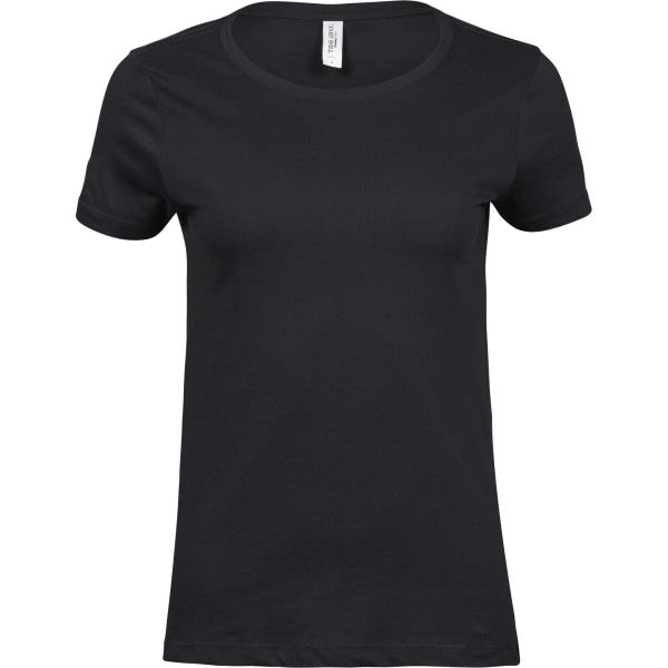 Tee Jays Dam/Dam Lyxig T-shirt i bomull XXL Svart Black XXL