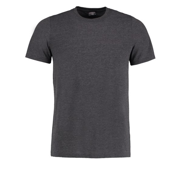 Kustom Kit Herr Superwash 60 Fashion Fit T-shirt L Mörkgrå Marl Dark Grey Marl L