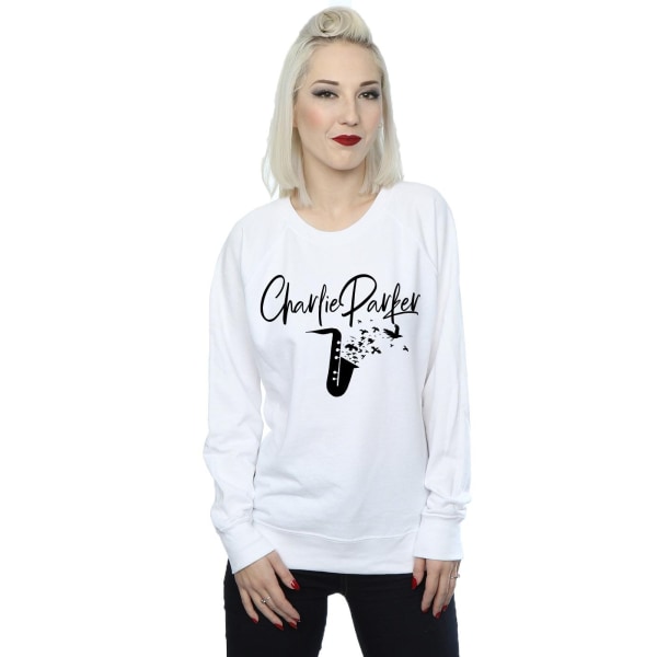 Charlie Parker Dam/Kvinnor Fågelljud Sweatshirt XL Vit White XL