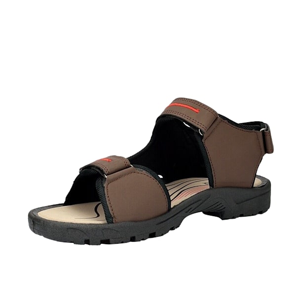 PDQ herr trippel touch fästsportssandaler 8 UK brun Brown 8 UK
