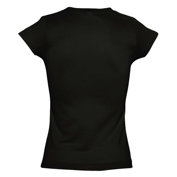 SOLs Dam/Kvinnor Moon V-ringad Kortärmad T-shirt M Vit White M
