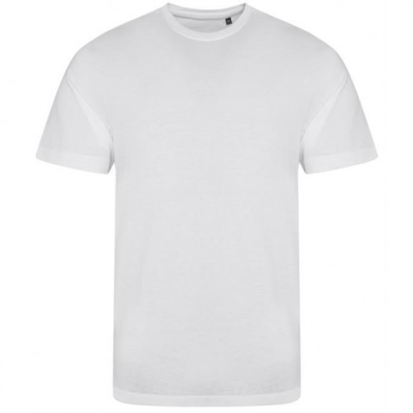 AWDis Mens Tri Blend T-shirt Medium Solid Vit Solid White Medium