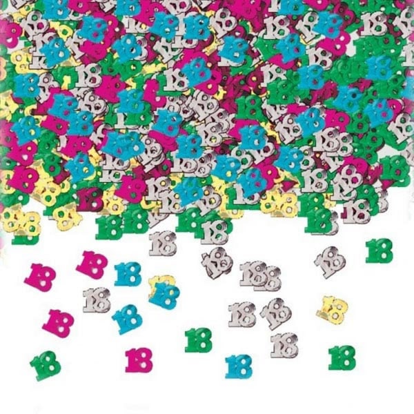 Amscan Multicolored Confetti - 18 One Size Flerfärgad Multicoloured One Size