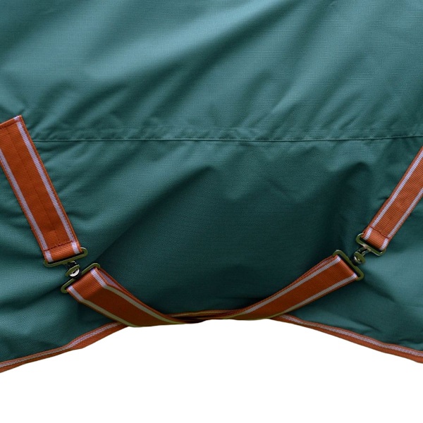 Weatherbeeta Comfitec Tyro Plus Combo Neck Lättvikts Hästtäcke Green/Burnt Orange/White 5´ 3