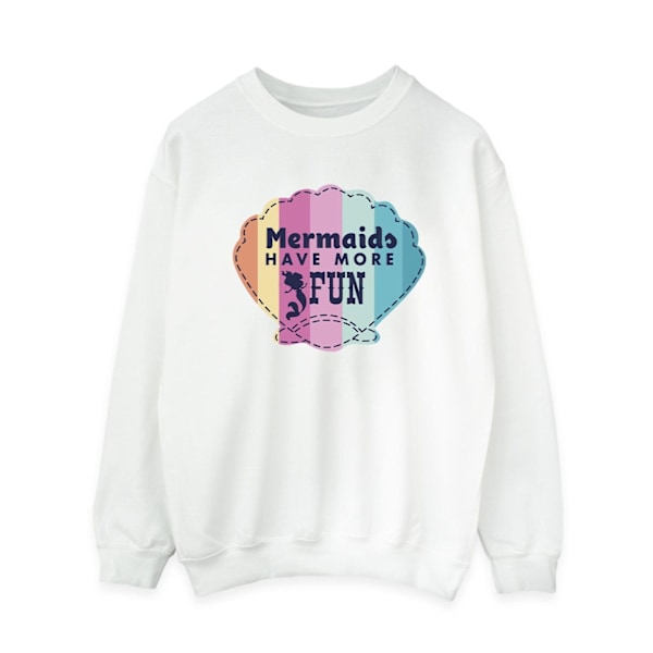 Disney Dam/Kvinnor Den Lilla Sjöjungfrun Rolig Sweatshirt S Vit White S