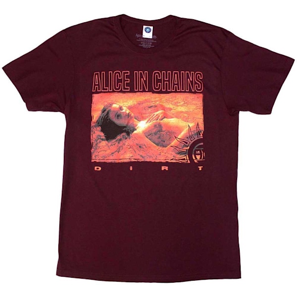 Alice In Chains Unisex Vuxen Dirt T-Shirt S Vinröd Röd/Orange Maroon Red/Orange S