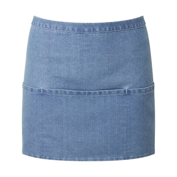 Premier Colours 3-fickor förkläde One Size Grå Denim Grey Denim One Size