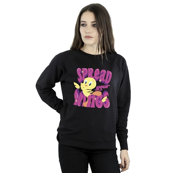 Looney Tunes Dam/Damer Tweeday Spread Your Wings Sweatshirt Black S