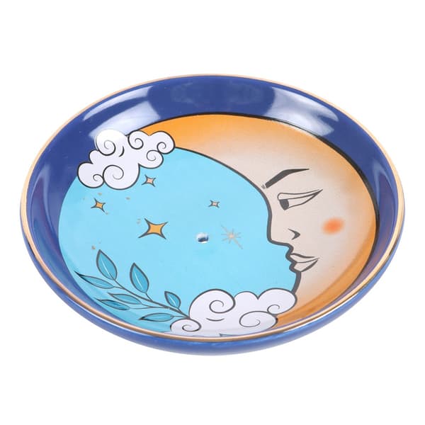 Something Different Celestial Månformad Rökelsehållare One Size Blue/Beige/White One Size
