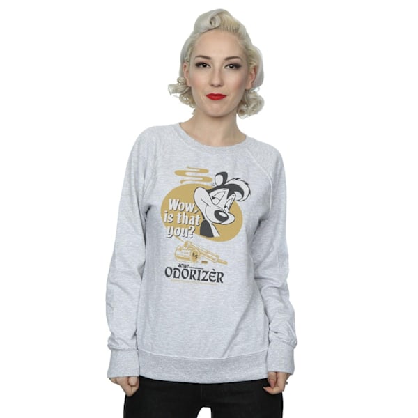 Looney Tunes Dam/Damer Odorizer Pepe Le Pew Sweatshirt M He Heather Grey M