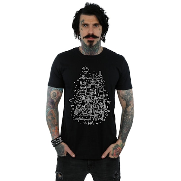 Star Wars Herr Empire Jul T-shirt XXL Svart Black XXL