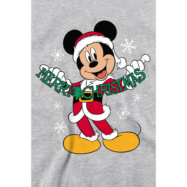 Disney Unisex Vuxen God Jul Musse Pigg Sweatshirt L S Sport Heather L