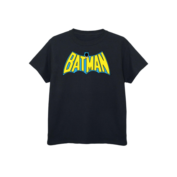 Batman Boys Retro Logotyp bomull T-shirt 12-13 år Svart Black 12-13 Years