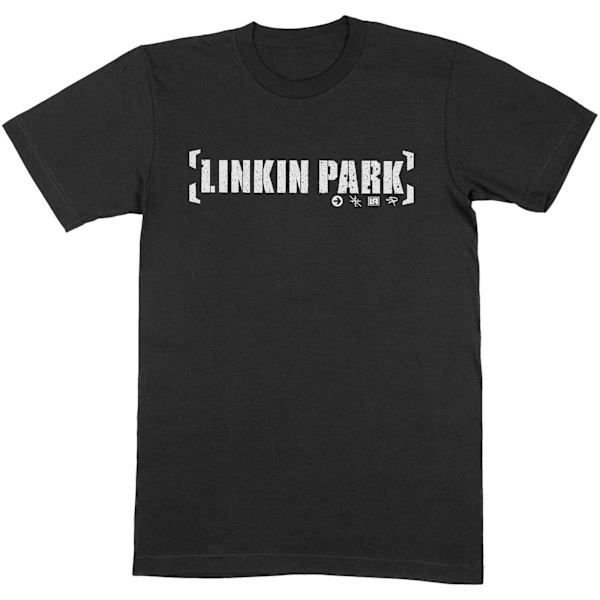 Linkin Park Unisex Vuxen Bracket Logo Bomull T-shirt L Svart Black L