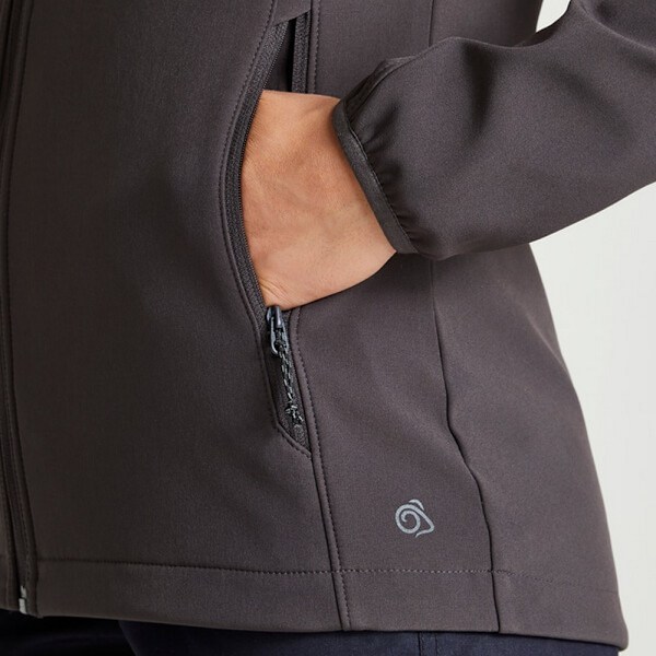 Craghoppers Womens/Ladies Expert Basecamp Soft Shell Jacket 16 Carbon Grey 16 UK