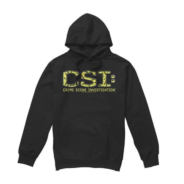 CSI Herr Collage Logo Hoodie L Svart Black L