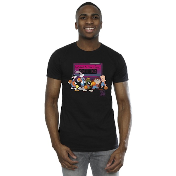 Space Jam: A New Legacy Team Cassette T-shirt för män, 3XL, svart Black 3XL