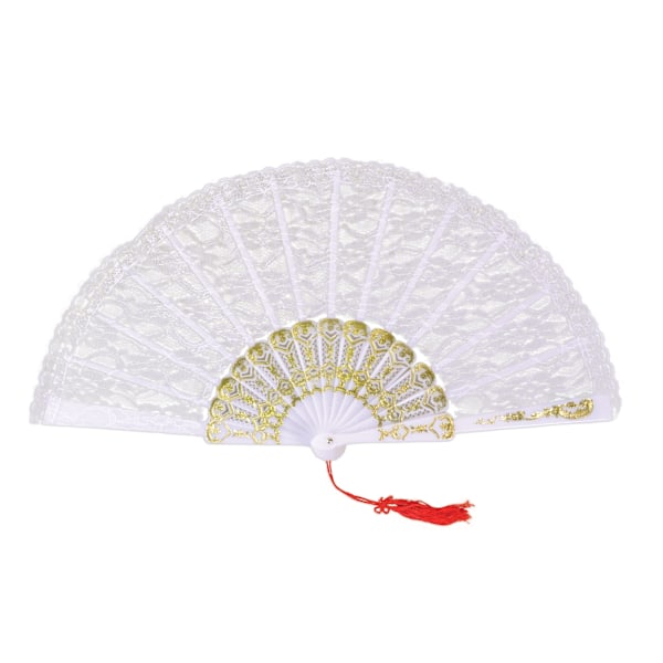 Bristol Novelty Lace Fan One Size White White One Size