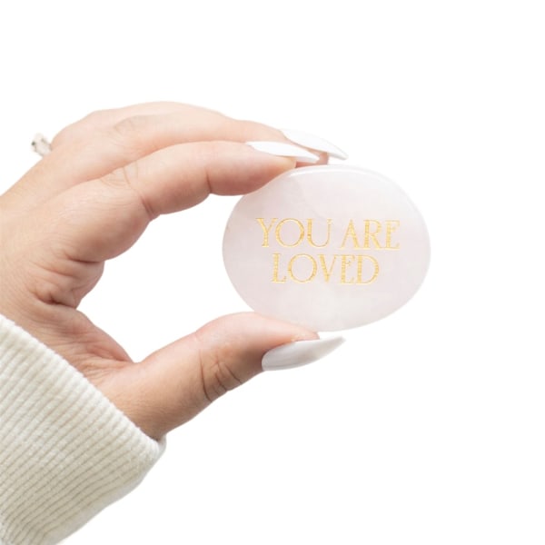 Something Different You Are Loved Rosékvarts Handsten En Storlek Pink/Gold One Size