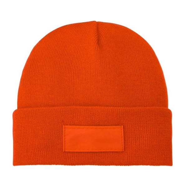 Bullet Boreas Beanie med Patch, One Size, Orange Orange One Size