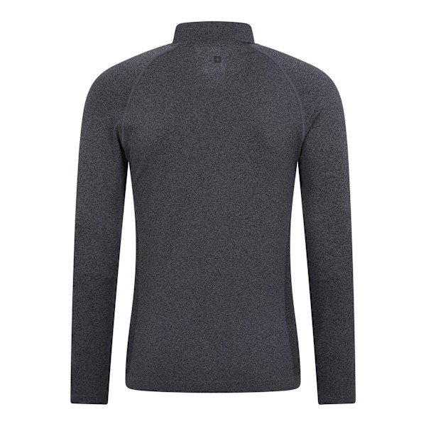 Mountain Warehouse Ventina Seamless Zip Neck Base Layer Topp för Herr Charcoal M-L
