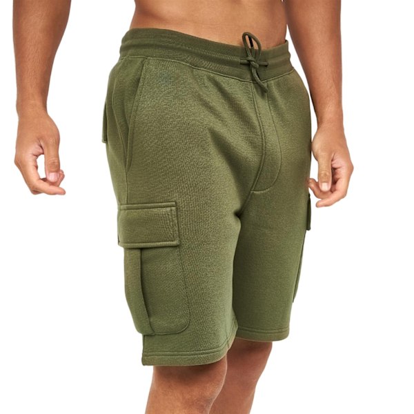Crosshatch Mens Seagaro Cargo Shorts S Mörk Oliv Dark Olive S