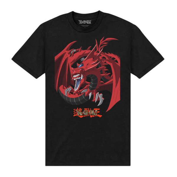 Yu-Gi-Oh! Unisex Vuxen Slifer the Sky Dragon T-shirt M Svart Black M