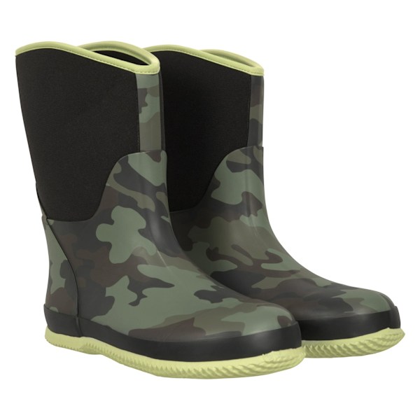 Mountain Warehouse Barn/Kids Regnstövlar med Kamouflage Black 2 UK
