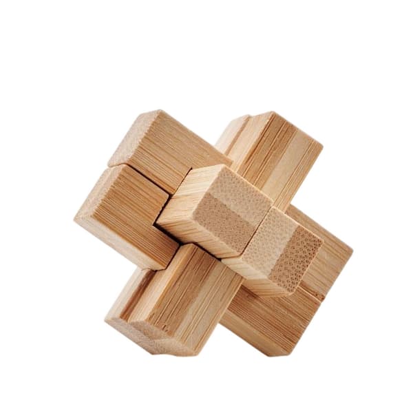 MidOcean Squarenats Bambu Pussel Hjärnträningsspel One Size Wood One Size
