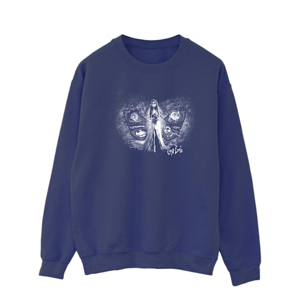 Corpse Bride Herr Emily Butterfly Sweatshirt XL Marinblå Navy Blue XL