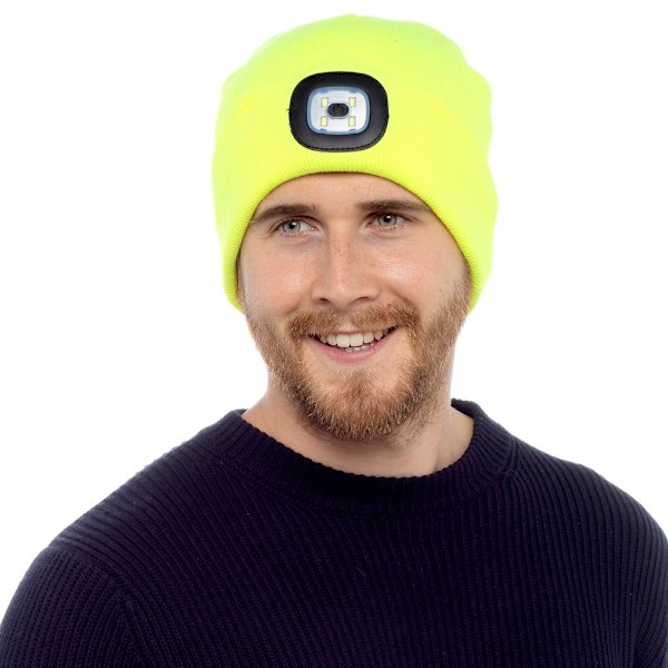 Storm Ridge LED-ljusmössa för män, en storlek, fluorescerande gul Fluorescent Yellow One Size