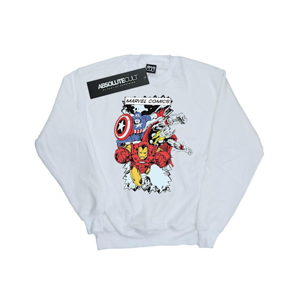 Marvel Comic-figurer Sweatshirt för män L Vit White L