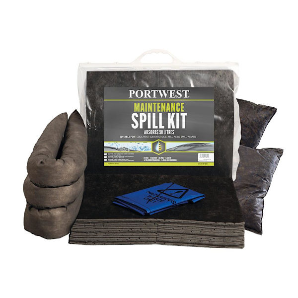 Portwest 50L Kemikaliespill Kit One Size Grå Grey One Size