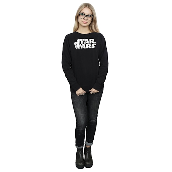 Star Wars Dam/Damer Jul-Logotyp Sweatshirt XL Svart Black XL
