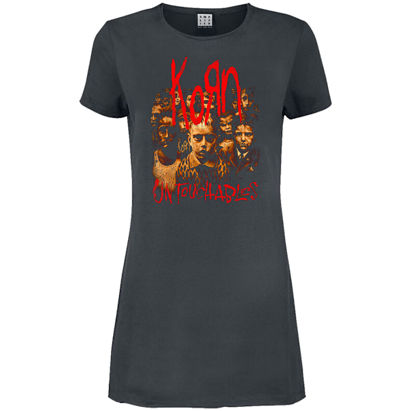 Amplified Dam/Kvinna Untouchables Korn T-shirt M Kolgrå Charcoal M