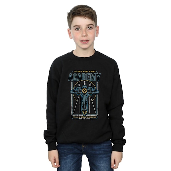 Marvel Boys X-Men Xavier's Flight Academy Sweatshirt 9-11 år Black 9-11 Years