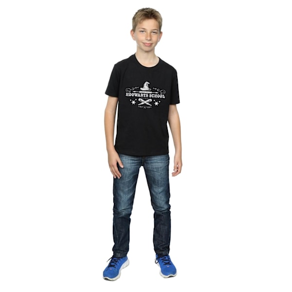 Harry Potter Boys Hogwarts Första Året T-Shirt 12-13 År Svart Black 12-13 Years